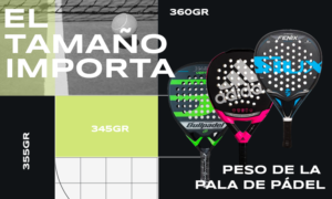 peso pala pádel