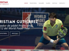 Cristian Gutiérrez presenta su nueva página web.