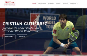 Cristian Gutiérrez presenta su nueva página web.