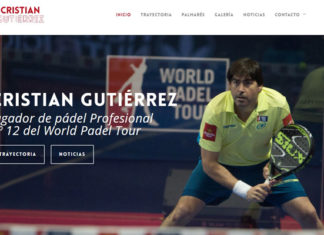 Cristian Gutiérrez presenta su nueva página web.
