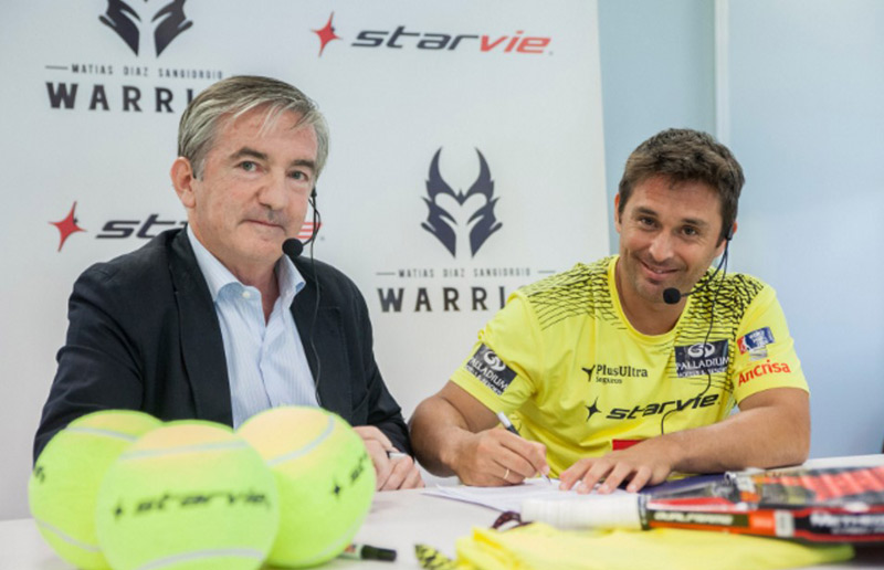 Matías Díaz renueva su contrato con la marca StarVie Padel
