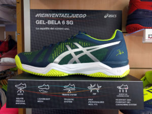 Zapatillas de pádel ASICS Gel Bela 6 SG 2018.