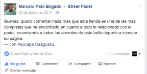 opiniones de clientes streetpadel